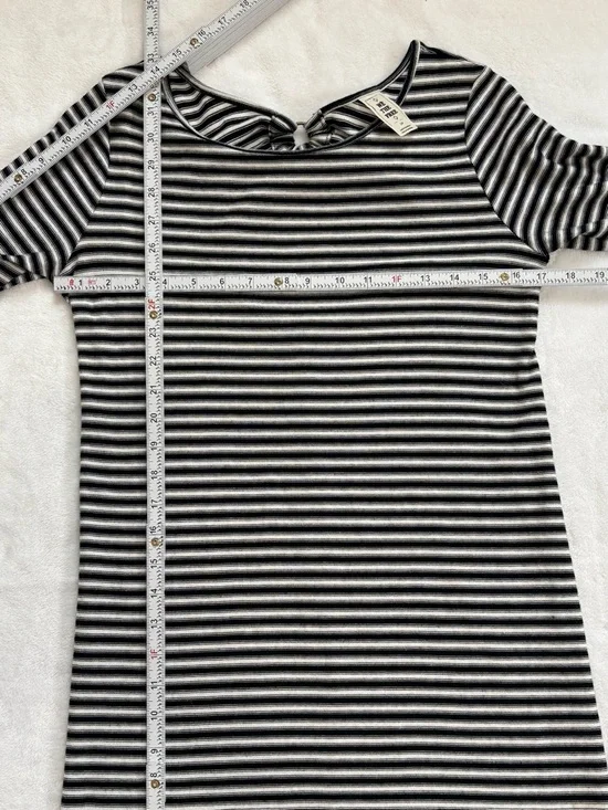 FREE PEOPLE WE THE FREE FP Frenchie Striped T Shirt Mini Dress Small Cotton - Picture 11 of 11